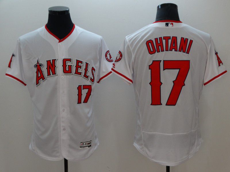 Men Los Angeles Angels #17 Ohtani White Elite MLB Jerseys->youth mlb jersey->Youth Jersey